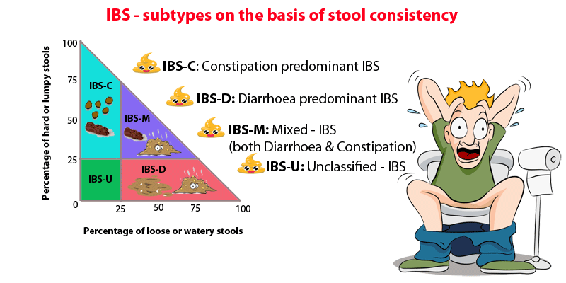 Irritable bowel syndrome - sub types